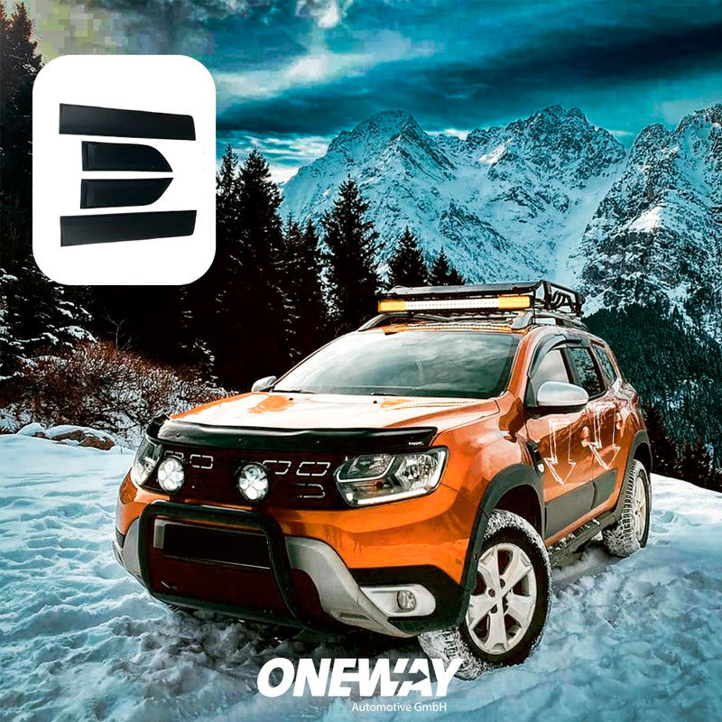 Oneway Karosserieverkleidung passend für Dacia Duster II 2018-2024 - Mattschwarz