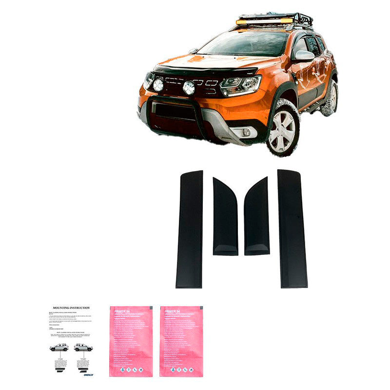 Oneway Karosserieverkleidung passend für Dacia Duster II 2018-2024 - Mattschwarz
