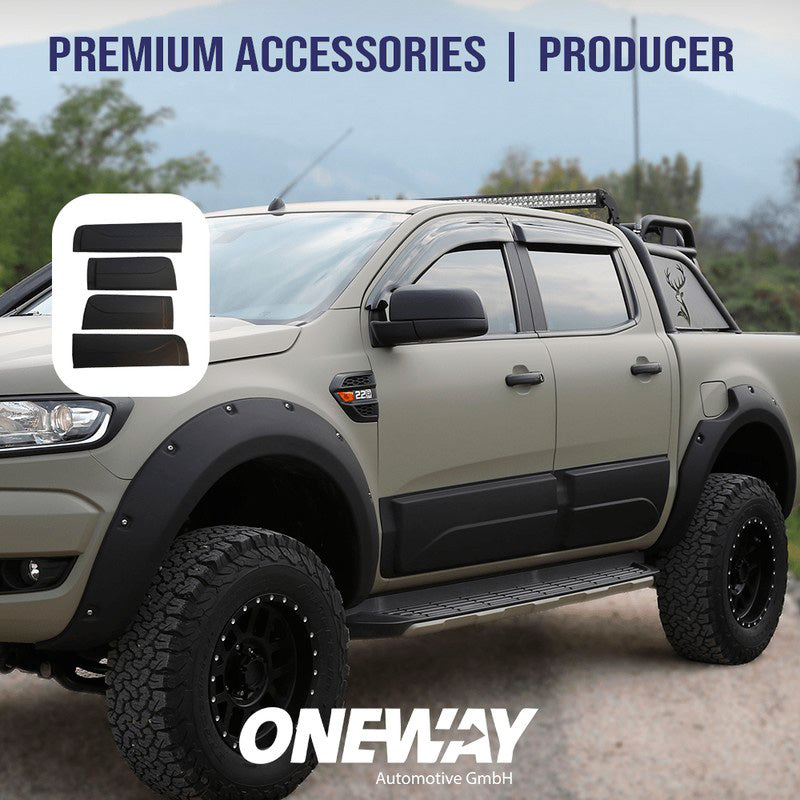 Oneway Karosserieverkleidung passend für Ford Ranger T6/T7/T8 2012-2022 - Mattschwarz