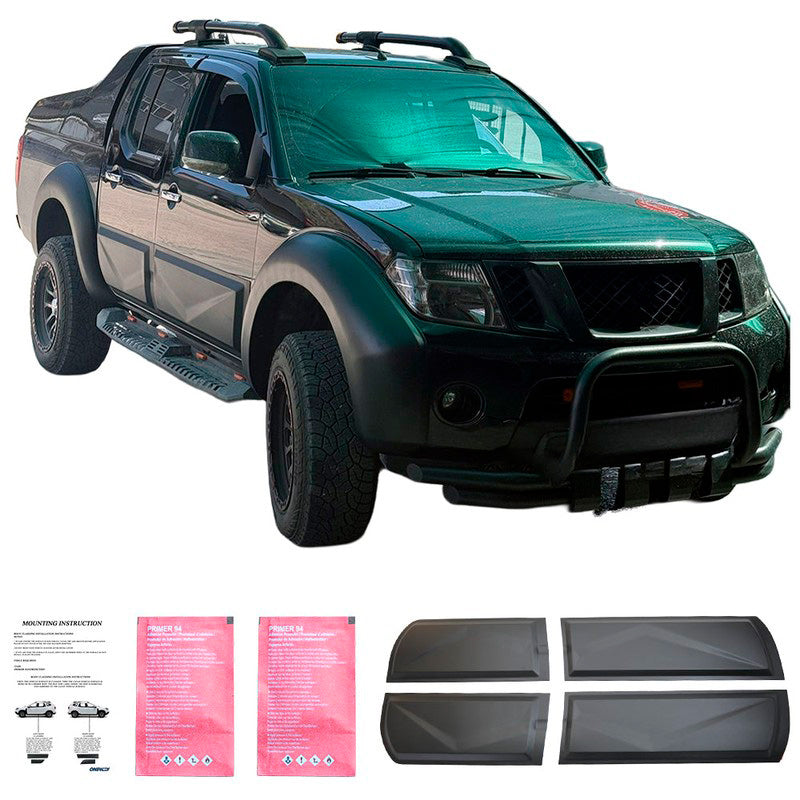 Oneway Karosserieverkleidung passend für Nissan Navara D40 2005-2010 - Mattschwarz