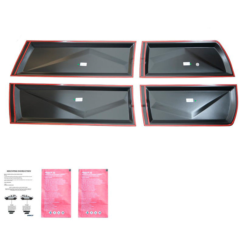 Oneway Karosserieverkleidung passend für Nissan Navara D40 2005-2010 - Mattschwarz