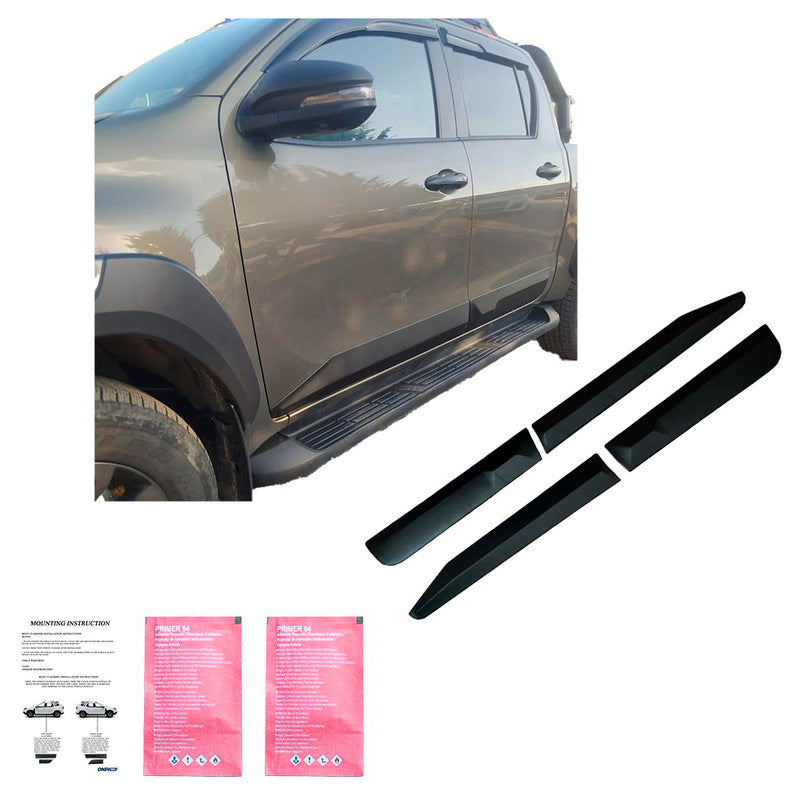 Oneway Karosserieverkleidung passend für Toyota Hilux 8.Gen. 2015- - Version 2 - Mattschwarz