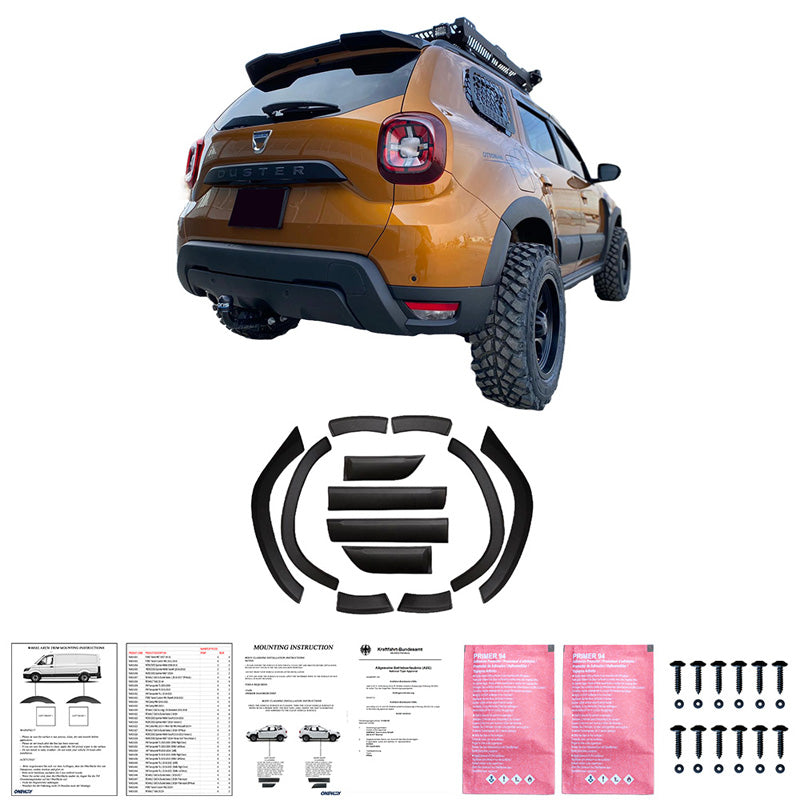 Oneway Kompletter Umbausatz passend für Dacia Duster II 2018-2024 - Mattschwarz