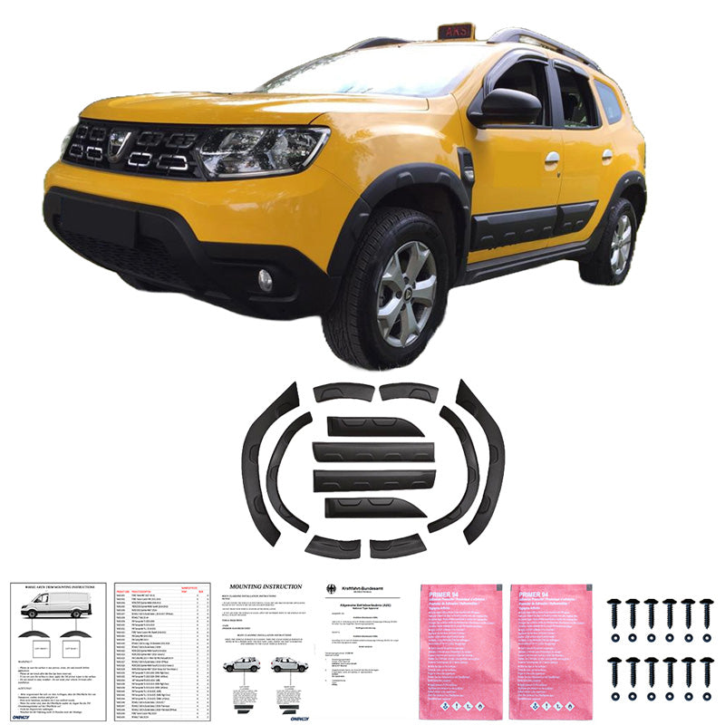 Oneway Kompletter Umbausatz passend für Dacia Duster II 2018-2024 (Offroad) - Mattschwarz