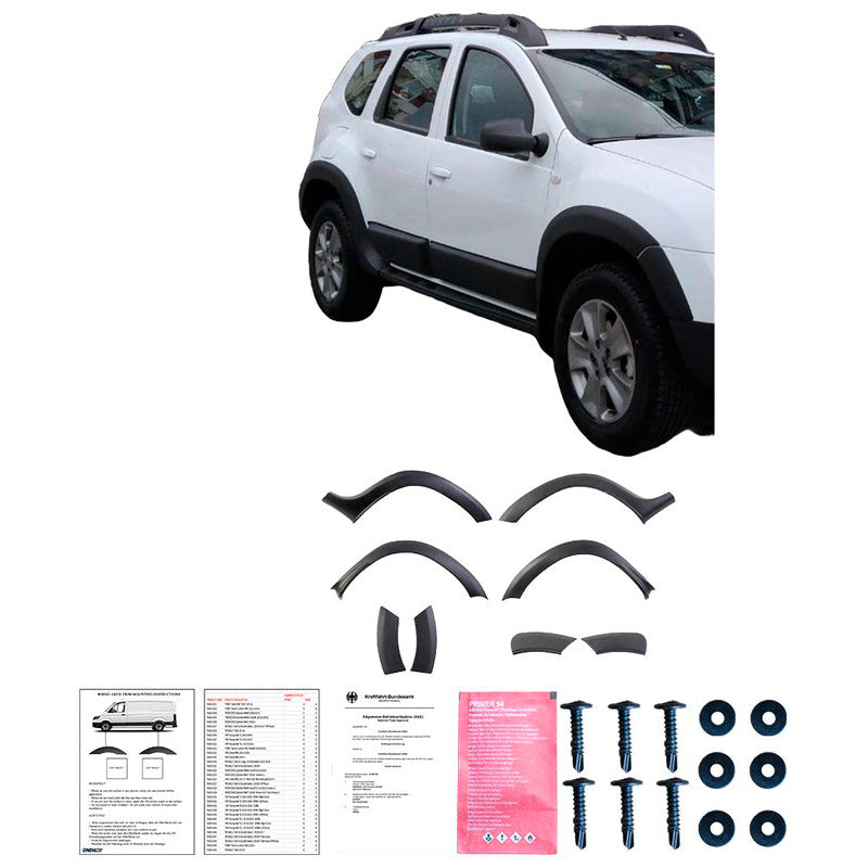 Oneway Kompletter Umbausatz passend für Dacia Duster I 2010-2017 (ohne Duster Markierung) - Mattschwarz