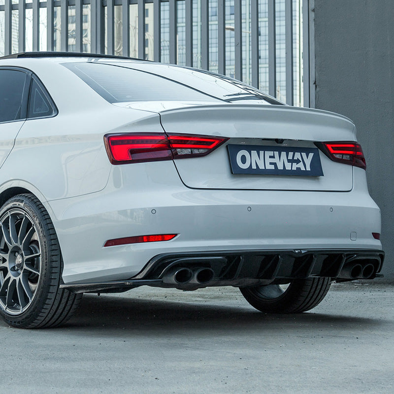Oneway Kompletter Umbausatz passend für Audi S3 8V Limousine 2013-2016 - Schwarz glänzend