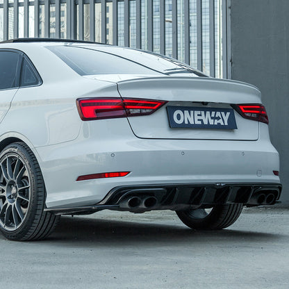Oneway Kompletter Umbausatz passend für Audi S3 8V Limousine 2013-2016 - Schwarz glänzend