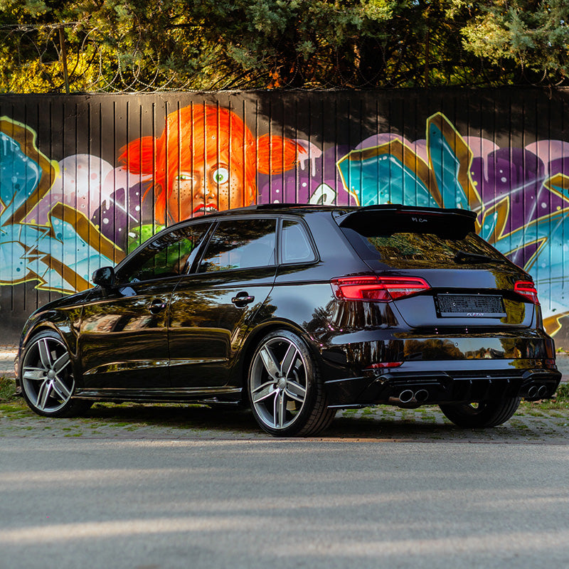 Oneway Kompletter Umbausatz passend für Audi S3 Sportback 8V Facelift 2016-2020 - Schwarz glänzend