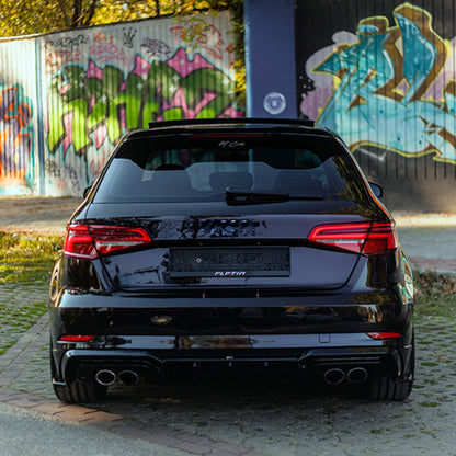 Oneway Kompletter Umbausatz passend für Audi S3 Sportback 8V Facelift 2016-2020 - Schwarz glänzend
