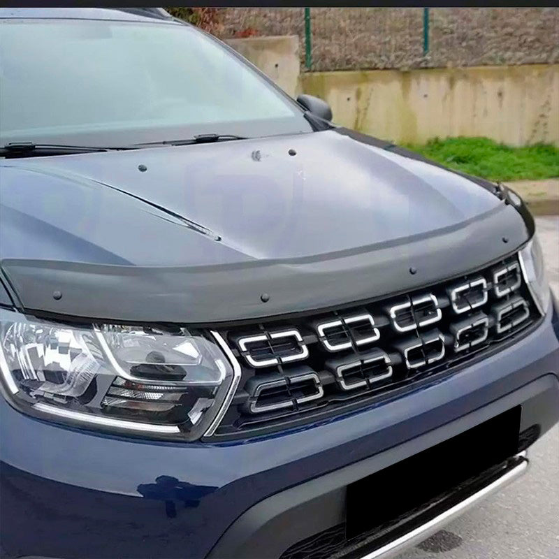 Oneway Motorhaubenschutz passend für Dacia Duster II 2018-2024 - Schwarz glänzend