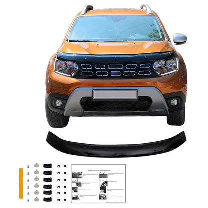 Oneway Motorhaubenschutz passend für Dacia Duster II 2018-2024 - Schwarz glänzend