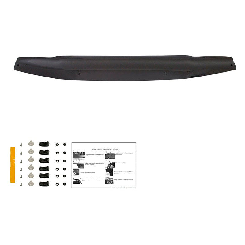 Oneway Motorhaubenschutz passend für Nissan Navara D40 2005-2010 - Schwarz glänzend
