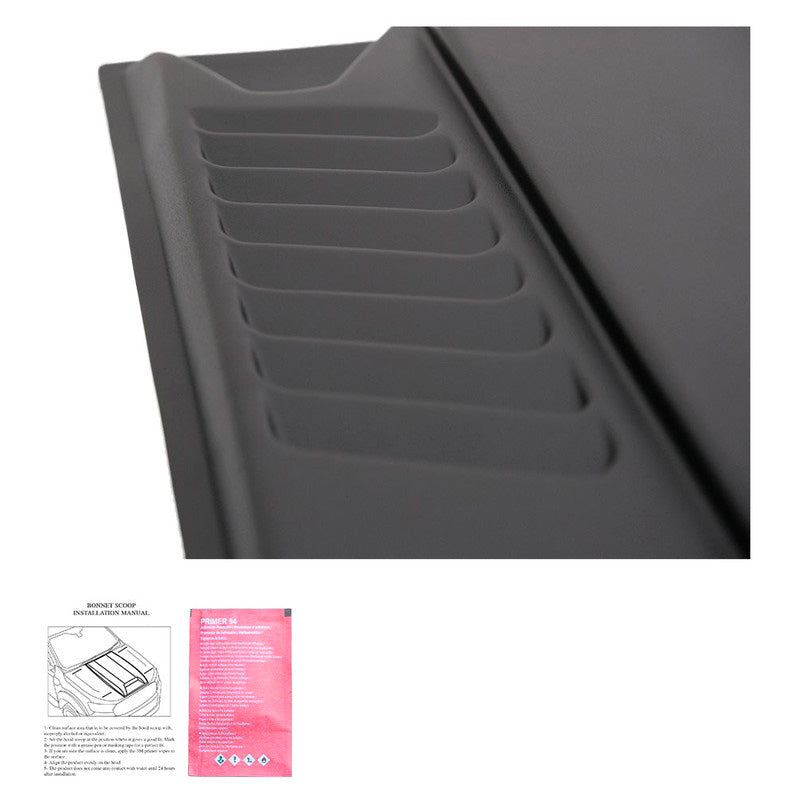 Oneway Motorhaubenhutze passend für Mitsubishi L200 Triton 4 2007-2014 - Mattschwarz