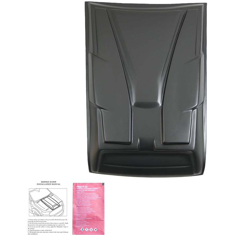 Oneway Motorhaubenhutze passend für Nissan Navara D23 NP300 2014-2021 - Mattschwarz