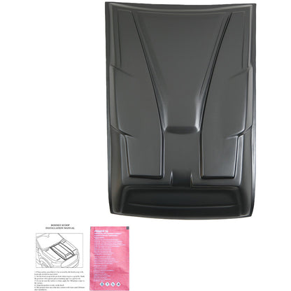 Oneway Motorhaubenhutze passend für Nissan Navara D23 NP300 2014-2021 - Mattschwarz
