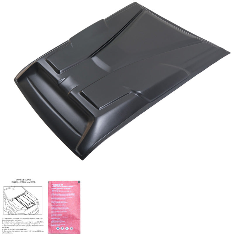 Oneway Motorhaubenhutze passend für Nissan Navara D23 NP300 2014-2021 - Mattschwarz