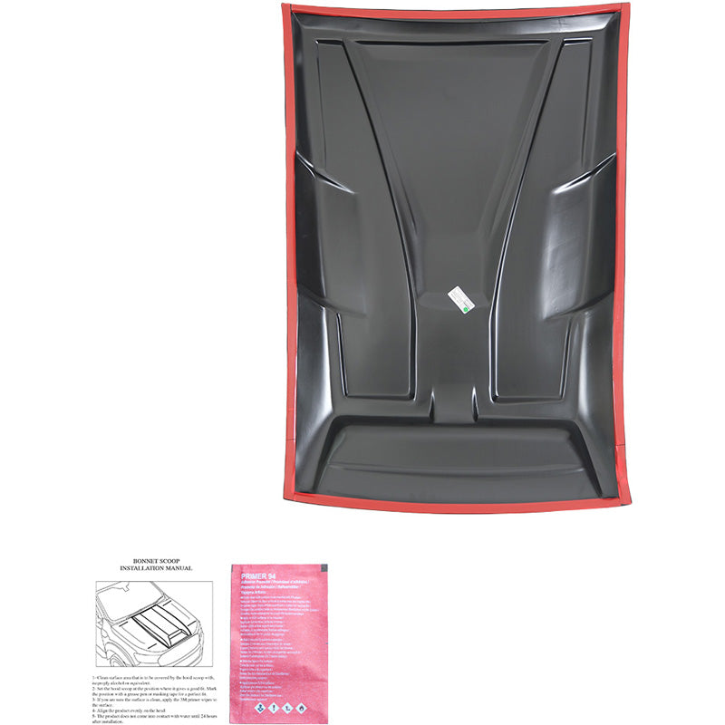 Oneway Motorhaubenhutze passend für Nissan Navara D23 NP300 2014-2021 - Mattschwarz
