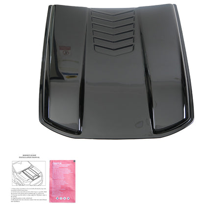 Oneway Motorhaubenhutze passend für Volkswagen Amarok MK1 2010-2022 & Nissan Navara D40 2005-2010 - Schwarz glänzend