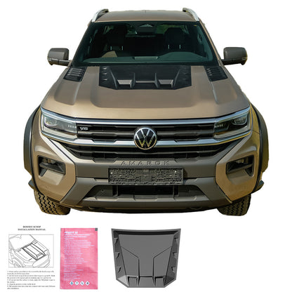 Oneway Motorhaubenhutze passend für Volkswagen Amarok MK2 2022- - Mattschwarz