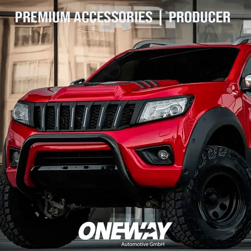 Oneway Satz Kotflügelverbreiterungen passend für Nissan Navara NP300 (D23) 2017-2021 - Mattschwarz