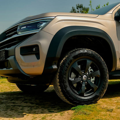 Oneway Satz Kotflügelverbreiterungen passend für Volkswagen Amarok MK2 2022- - Mattschwarz
