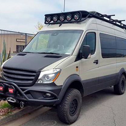 Oneway Satz Kotflügelverbreiterungen passend für Mercedes Sprinter W906 Facelift 2014-2018 - Mattschwarz
