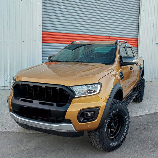 Oneway Satz Kotflügelverbreiterungen passend für Ford Ranger T6/T7 2012-2019 (mit Klebeband) - Mattschwarz