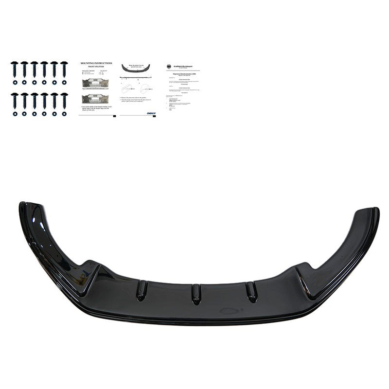 Oneway Frontspoiler passend für Volkswagen Caddy MK3 Facelift 2010-2015 - Schwarz glänzend