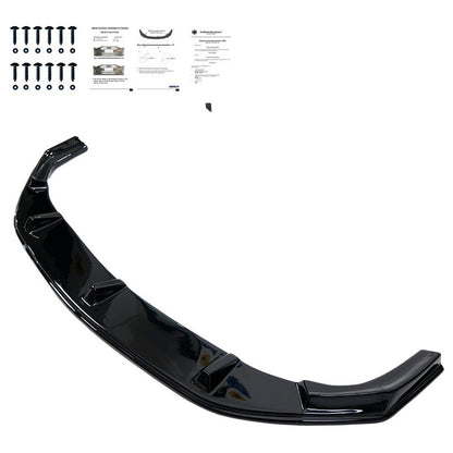 Oneway Frontspoiler passend für Volkswagen Crafter MK2 & MAN TGE MK1 PreFacelift 2016- - Schwarz glänzend