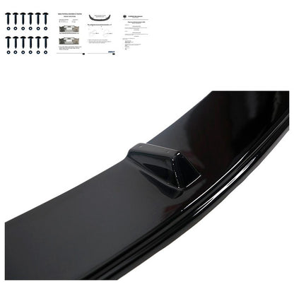 Oneway Frontspoiler passend für Volkswagen Crafter MK2 & MAN TGE MK1 PreFacelift 2016- - Schwarz glänzend