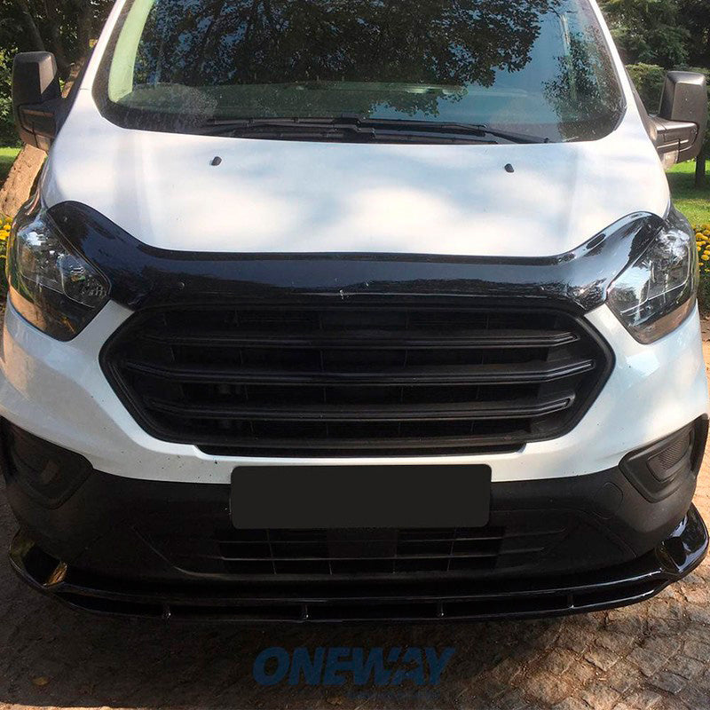 Oneway Frontspoiler passend für Ford Transit Custom MK1 Facelift 2018-2023 - Schwarz glänzend