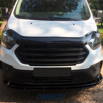 Oneway Frontspoiler passend für Ford Transit Custom MK1 Facelift 2018-2023 - Schwarz glänzend