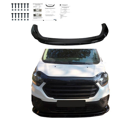 Oneway Frontspoiler passend für Ford Transit Custom MK1 Facelift 2018-2023 - Schwarz glänzend