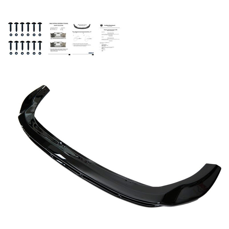 Oneway Frontspoiler passend für Ford Transit Custom MK1 Facelift 2018-2023 - Schwarz glänzend