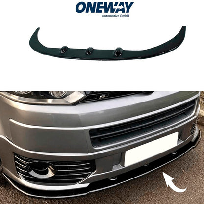 Oneway Frontspoiler passend für Volkswagen Transporter T5.1 Sportline 2010-2015 - Schwarz glänzend