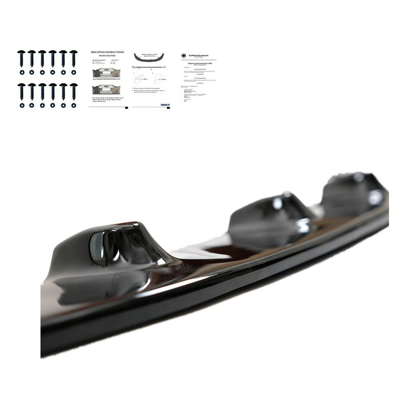 Oneway Frontspoiler passend für Volkswagen Transporter T5.1 Sportline 2010-2015 - Schwarz glänzend