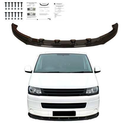 Oneway Frontspoiler passend für Volkswagen Transporter T5.1 2010-2015 - Schwarz glänzend
