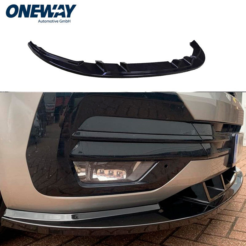 Oneway Frontspoiler passend für Volkswagen Transporter T6.1 2020-2022 - Version 2 - Schwarz glänzend