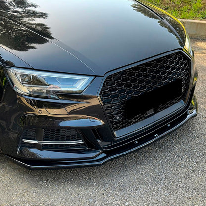 Oneway Frontspoiler passend für Audi S3 8V Limousine 2016-2020 - Schwarz glänzend