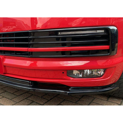 Oneway Frontspoiler passend für Volkswagen Transporter T6 2015-2019 - Version 2 - Schwarz glänzend