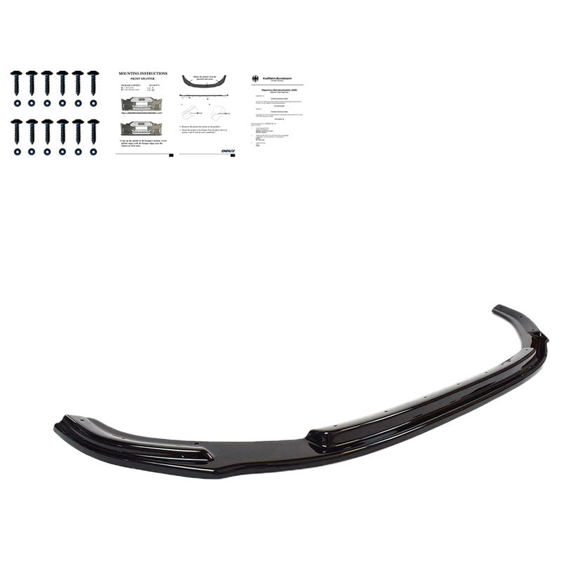 Oneway Frontspoiler passend für Volkswagen Transporter T6 2015-2019 - Version 2 - Schwarz glänzend