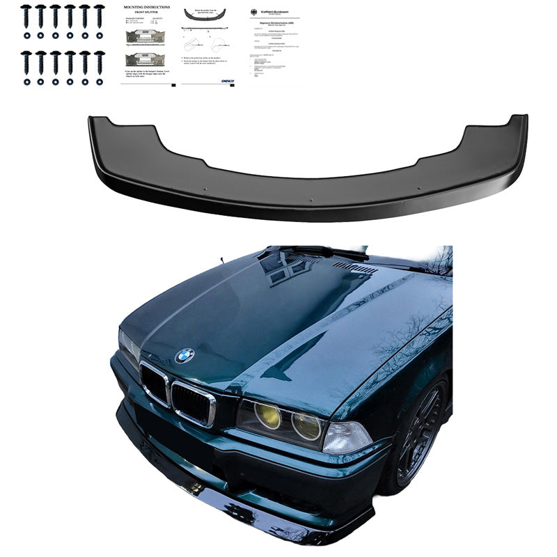 Oneway Frontspoiler passend für BMW M3 E36 1991-2000 - Schwarz glänzend
