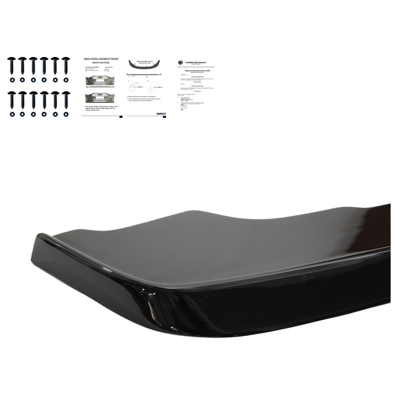 Oneway Frontspoiler passend für BMW M3 E36 1991-2000 - Schwarz glänzend