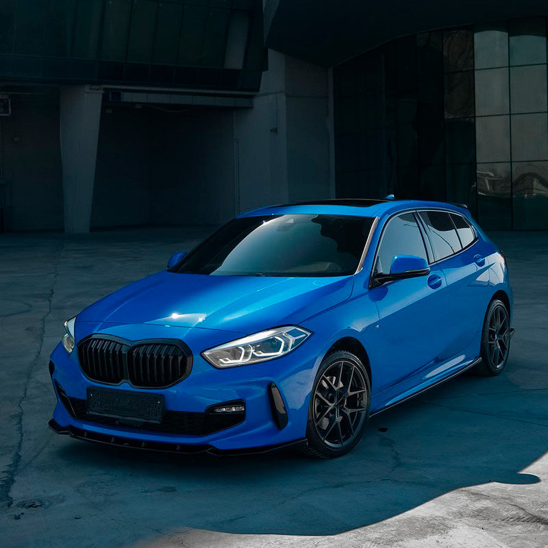 Oneway Frontspoiler passend für BMW 1er F40 M-Pack/M135i 2019- - Schwarz glänzend