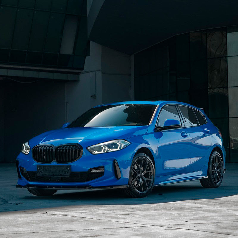 Oneway Frontspoiler passend für BMW 1er F40 M-Pack/M135i 2019- - Schwarz glänzend