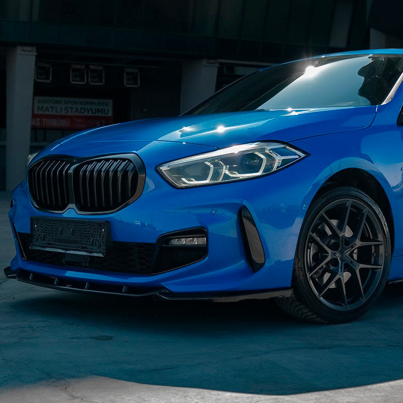 Oneway Frontspoiler passend für BMW 1er F40 M-Pack/M135i 2019- - Schwarz glänzend