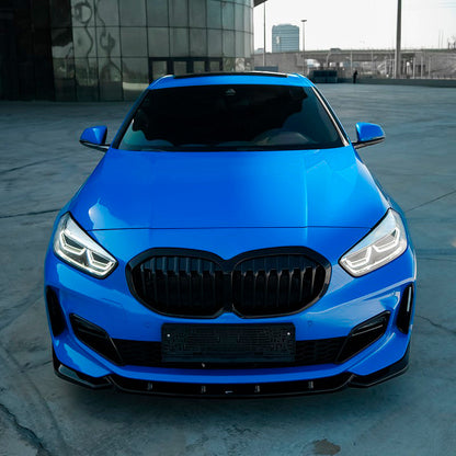 Oneway Frontspoiler passend für BMW 1er F40 M-Pack/M135i 2019- - Schwarz glänzend