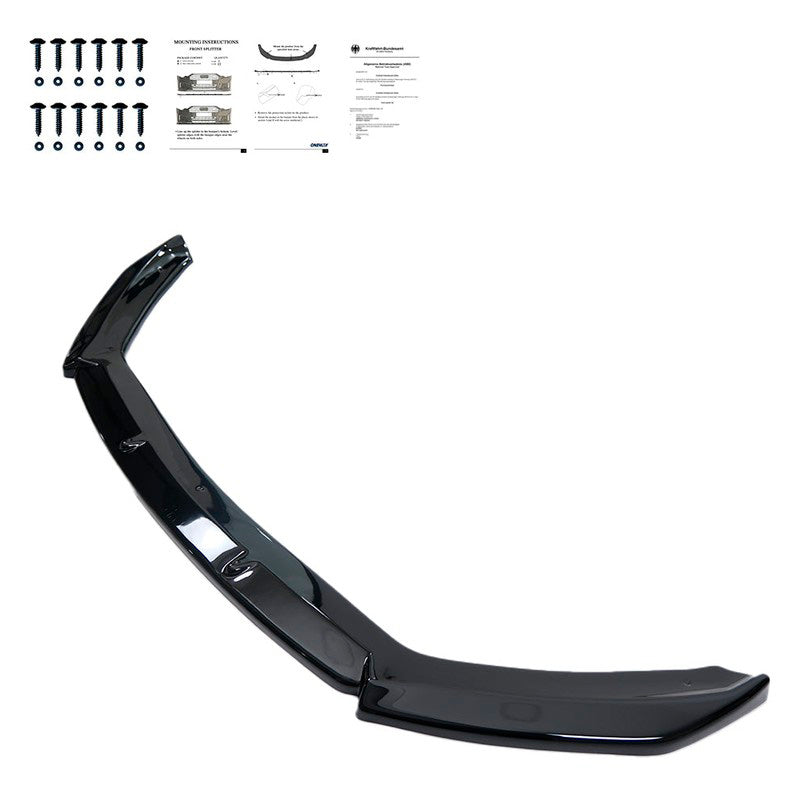 Oneway Frontspoiler passend für Seat Leon (5F) HB/SC/ST FR/Cupra Facelift 2017-2020 - Schwarz glänzend