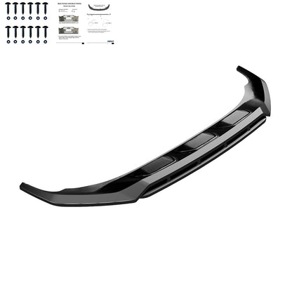 Oneway Frontspoiler passend für Audi Q7 S-Line MK2 Facelift 2019- - Schwarz glänzend
