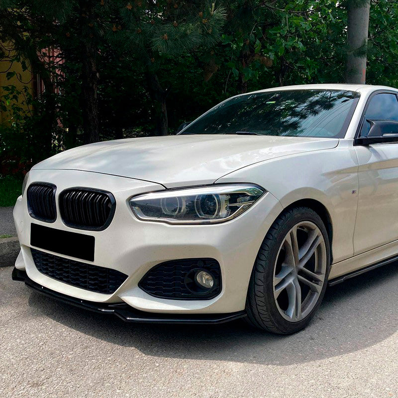 Oneway Frontspoiler passend für BMW 1er F20/F21 M-Power Facelift 2015-2019 - Schwarz glänzend